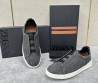 Мужские текстильные кеды Ermenegildo Zegna 2024 серые