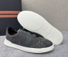 Мужские текстильные кеды Ermenegildo Zegna 2024 серые