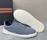 Мужские текстильные кеды Ermenegildo Zegna 2024 голубые