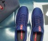 Мужские текстильные кроссовки Prada 2024 синие