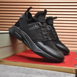 Мужские комбинированные кроссовки Tom Ford 2024 черные