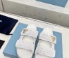 Женские текстильные шлепки Prada 2024 на резиновой подошве с логотипом белые