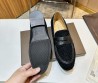 Мужские замшевые лоферы Bottega Veneta 2024 под плетение черные с кожаными элементами