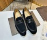 Мужские замшевые лоферы Bottega Veneta 2024 под плетение черные с кожаными элементами