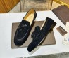 Мужские замшевые лоферы Bottega Veneta 2024 под плетение черные с кисточками