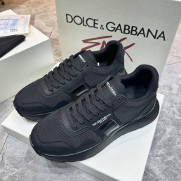 Мужские комбинированные кроссовки Dolce & Gabbana 2024 черные