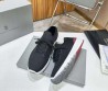Мужские текстильные кроссовки Brunello Cucinelli 2024 черные