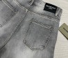 Женские джинсы Balenciaga 2024 серые с потертостями