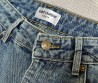 Женские джинсы Saint Laurent 2024 голубые с логотипом