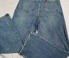 Женские джинсы Saint Laurent 2024 голубые с логотипом