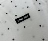Женская футболка Miu Miu 2024 белая в черный горошек