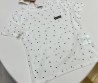 Женская футболка Miu Miu 2024 белая в черный горошек
