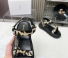Женские сандалии Christian Dior 2024 D-Wave с вышивкой бежевые с черным