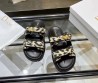 Женские кожаные шлепки Christian Dior 2024 Dioract бежевые с черным