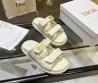 Женские кожаные шлепки Christian Dior 2024 Dioract молочные