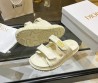 Женские кожаные шлепки Christian Dior 2024 Dioract молочные