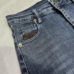 Женские джинсы Miu Miu 2024 темно-синие прямые