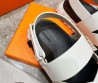 Мужские кожаные сандалии Hermes 2024 белые