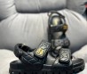 Женские кожаные босоножки Miu Miu 2024 черные