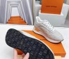 Женские текстильные кроссовки Louis Vuitton 2024 Neo Run серые с монограммой