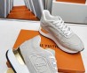 Женские текстильные кроссовки Louis Vuitton 2024 Neo Run серые с монограммой