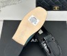 Женские кожаные лоферы Chanel 2024 черные лаковые