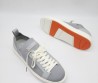 Мужские текстильные кроссовки Santoni серые 2024