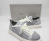 Мужские текстильные кроссовки Santoni серые 2024