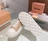 Женские текстильные кеды Miu Miu бежевые 2024