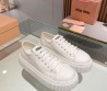 Женские текстильные кеды Miu Miu белые 2024
