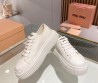 Женские текстильные кеды Miu Miu белые 2024