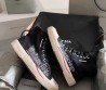 Женские текстильные кеды Balenciaga черные высокие 2024