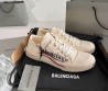 Женские текстильные кеды Balenciaga белые 2024