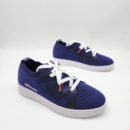 Мужские текстильные кроссовки Kiton синие 2024