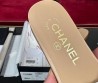 Женские кожаные шлепки Chanel бежевые с цветком 2024