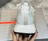 Мужские текстильные кроссовки Prada белые 2024