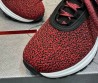 Мужские текстильные кроссовки Prada красные с черным 2024