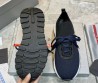 Мужские текстильные кроссовки Prada черные с синим 2024