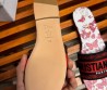 Женские комбинированные шлепки Christian Dior Dway красные с белым 2024