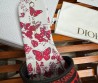 Женские комбинированные шлепки Christian Dior Dway красные с белым 2024