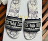 Женские комбинированные шлепки Christian Dior Dway синие с белым 2024