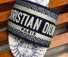 Женские комбинированные шлепки Christian Dior Dway синие с белым 2024