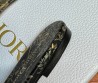 Женские комбинированные шлепки Christian Dior Dway черные с золотым 2024