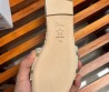 Женские комбинированные шлепки Christian Dior Dway золотые с белым 2024