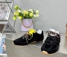 Женские замшевые кроссовки Miu Miu х New Balance 2024 черные с разноцветными шнурками