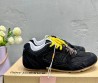 Женские комбинированные кроссовки Miu Miu х New Balance черные с разноцветными шнурками 2024