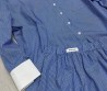 Женский костюм Miu Miu синий в полоску рубашка с шортами 2024