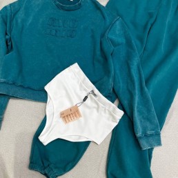 Женский костюм Miu Miu синий 2024