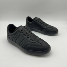 Мужские комбинированные кроссовки Brioni черные 2024