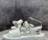 Женские кожаные сандалии Chanel белые с прострочкой 2024